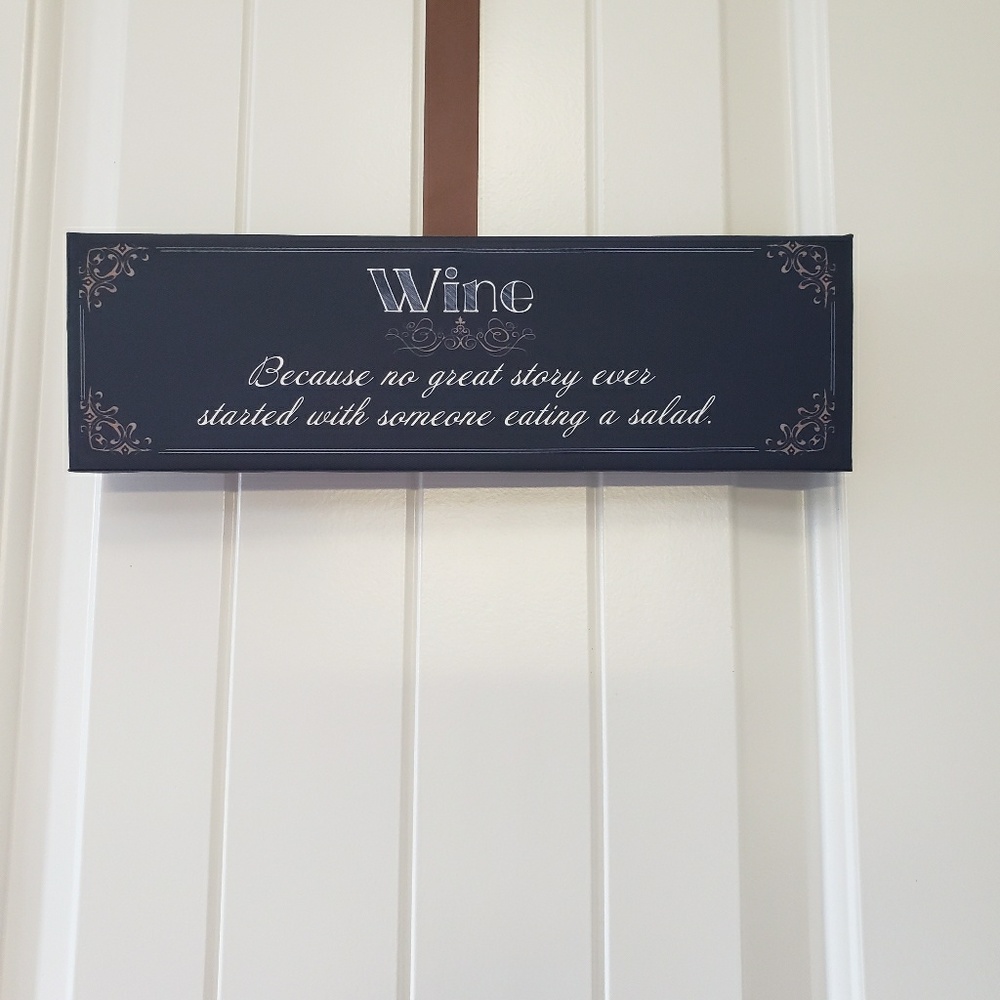 Wine sign home decor bar restuarant